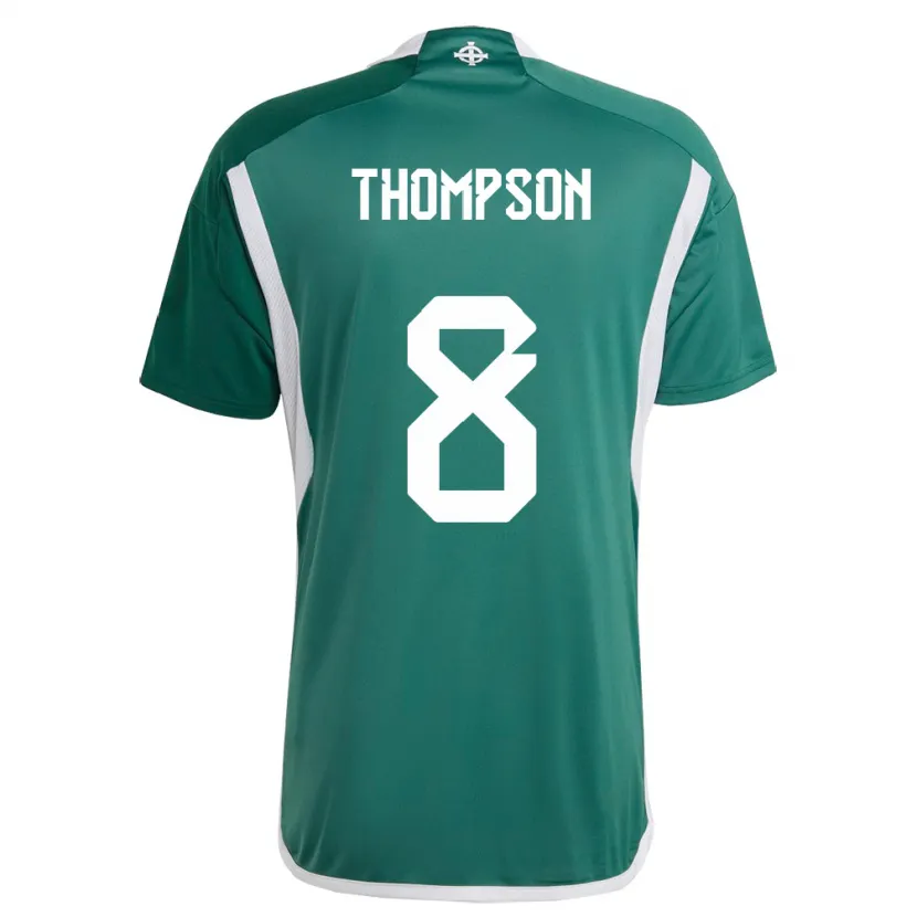 Danxen Herren Nordirland Joel Thompson #8 Grün Heimtrikot Trikot 24-26 T-Shirt Schweiz