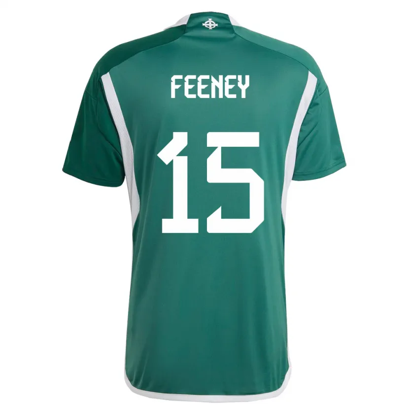 Danxen Herren Nordirland George Feeney #15 Grün Heimtrikot Trikot 24-26 T-Shirt Schweiz