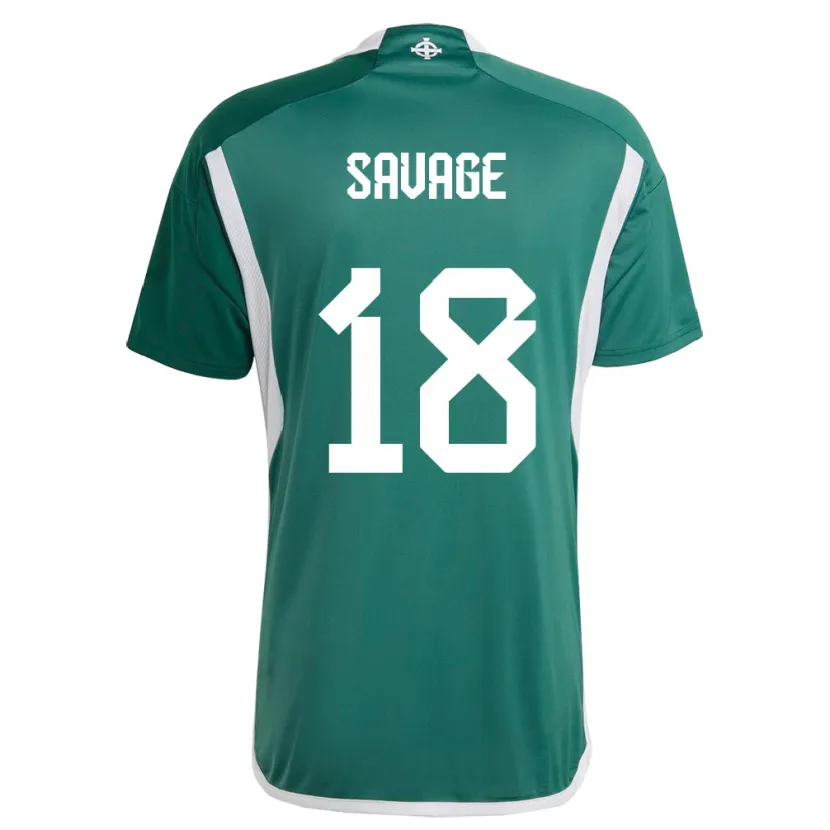 Danxen Herren Nordirland Troy Savage #18 Grün Heimtrikot Trikot 24-26 T-Shirt Schweiz