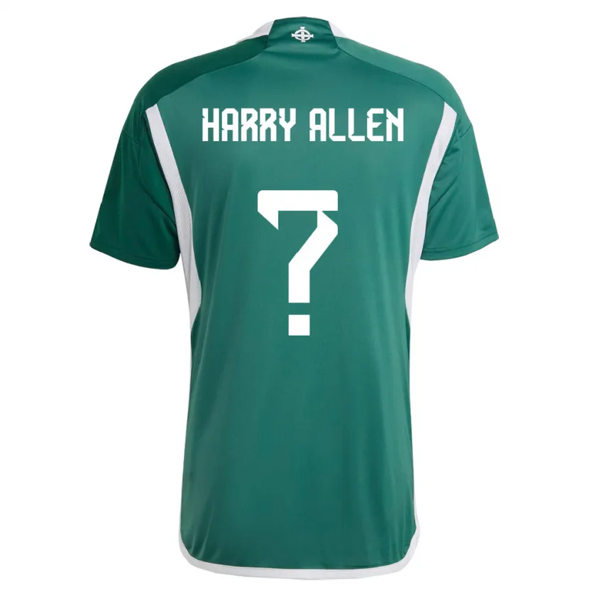 Danxen Herren Nordirland Harry Allen #0 Grün Heimtrikot Trikot 24-26 T-Shirt Schweiz