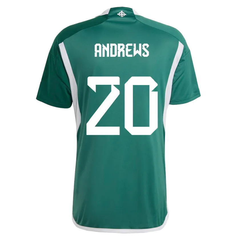 Danxen Herren Nordirland Joely Andrews #20 Grün Heimtrikot Trikot 24-26 T-Shirt Schweiz