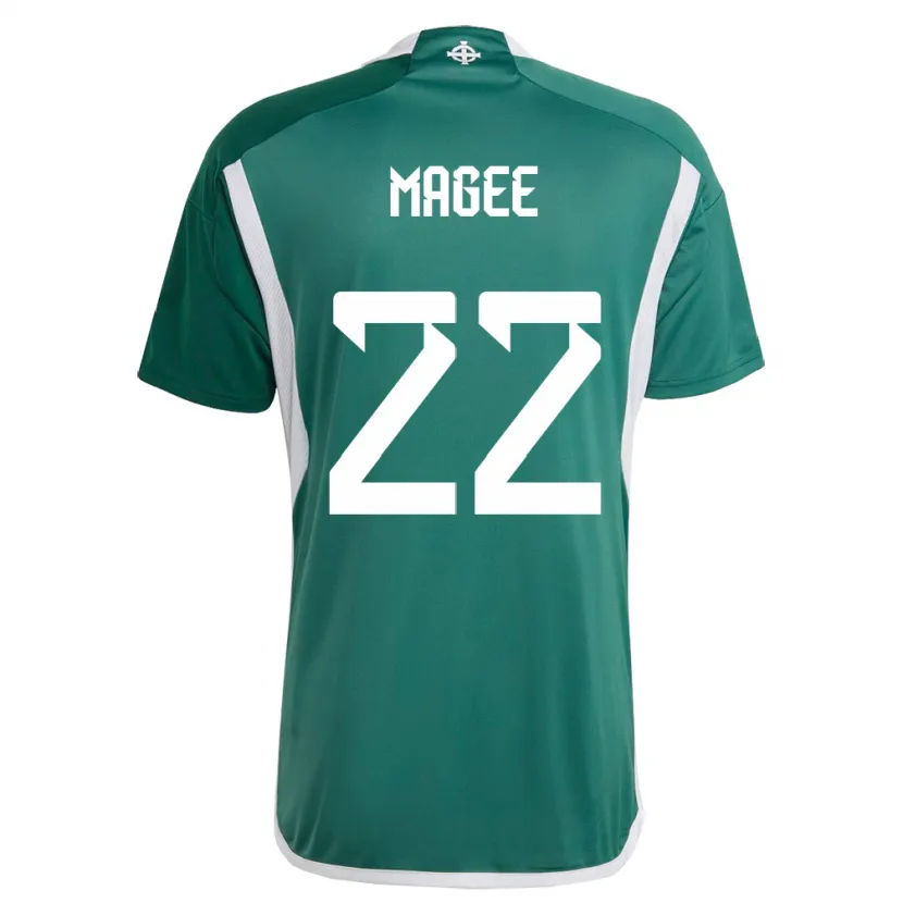 Danxen Herren Nordirland Abbie Magee #22 Grün Heimtrikot Trikot 24-26 T-Shirt Schweiz