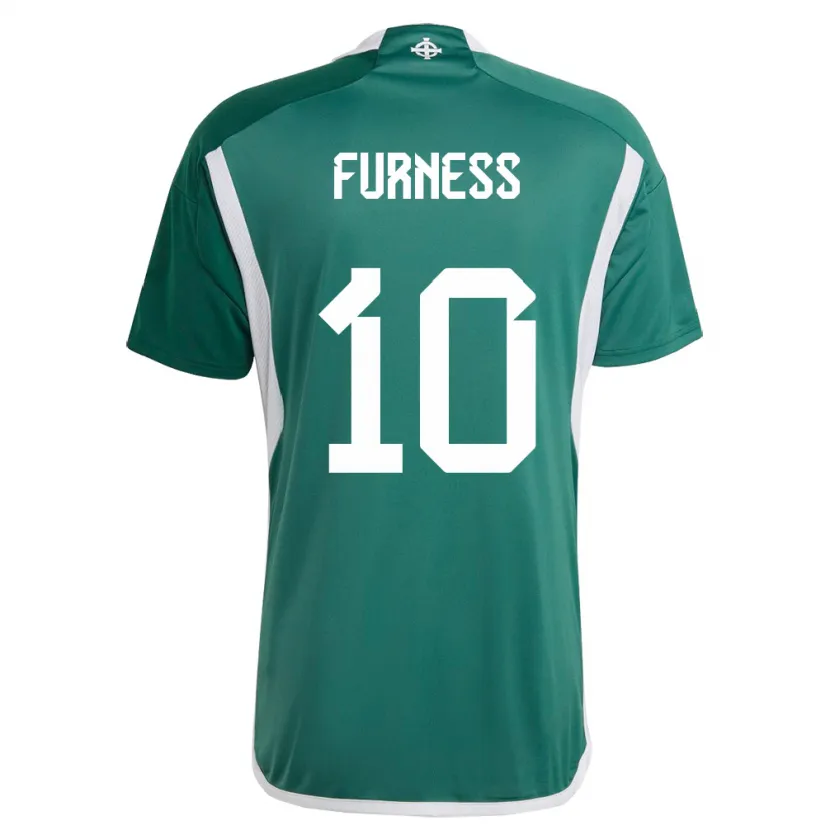 Danxen Herren Nordirland Rachel Furness #10 Grün Heimtrikot Trikot 24-26 T-Shirt Schweiz