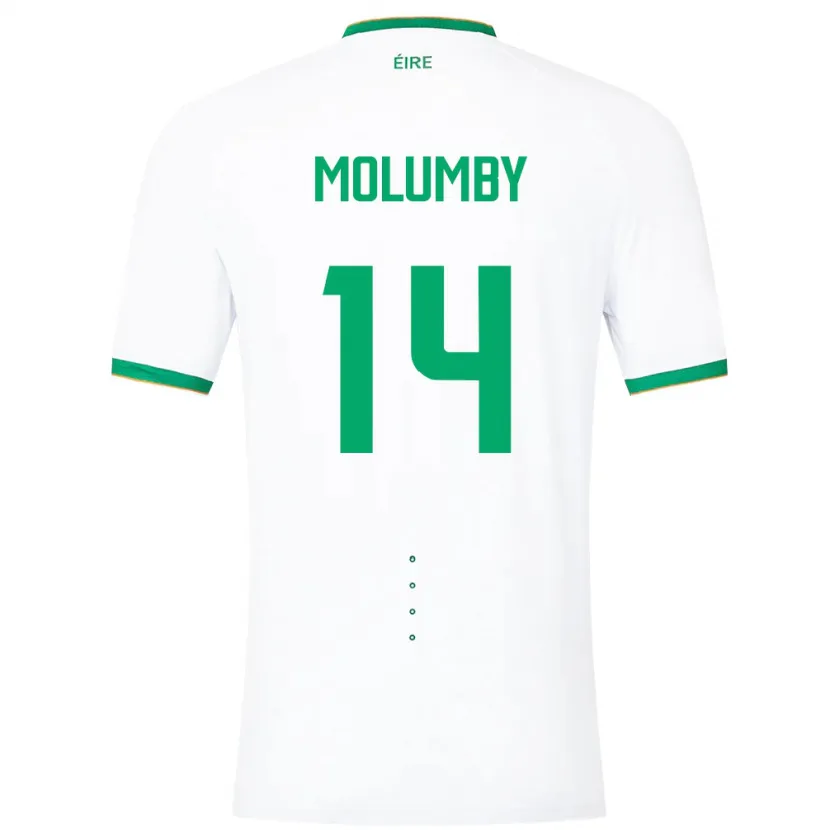 Danxen Herren Irische Jayson Molumby #14 Weiß Auswärtstrikot Trikot 24-26 T-Shirt Schweiz