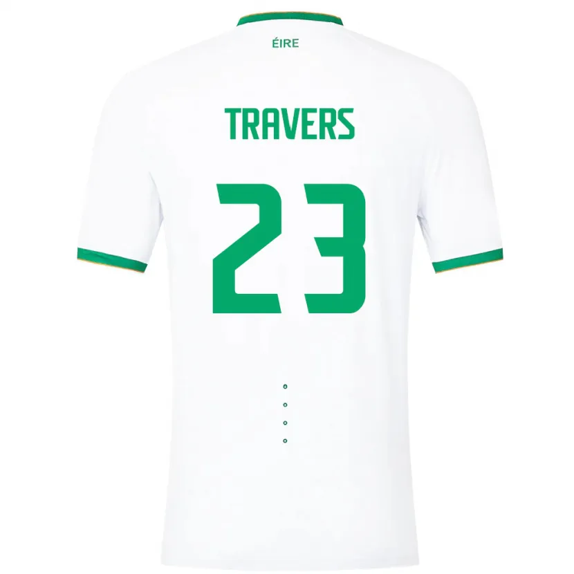 Danxen Herren Irische Mark Travers #23 Weiß Auswärtstrikot Trikot 24-26 T-Shirt Schweiz