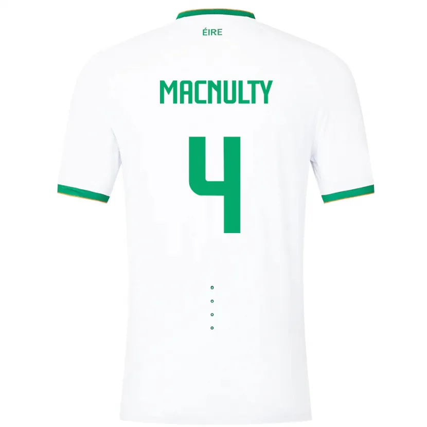 Danxen Herren Irische Anselmo García Macnulty #4 Weiß Auswärtstrikot Trikot 24-26 T-Shirt Schweiz