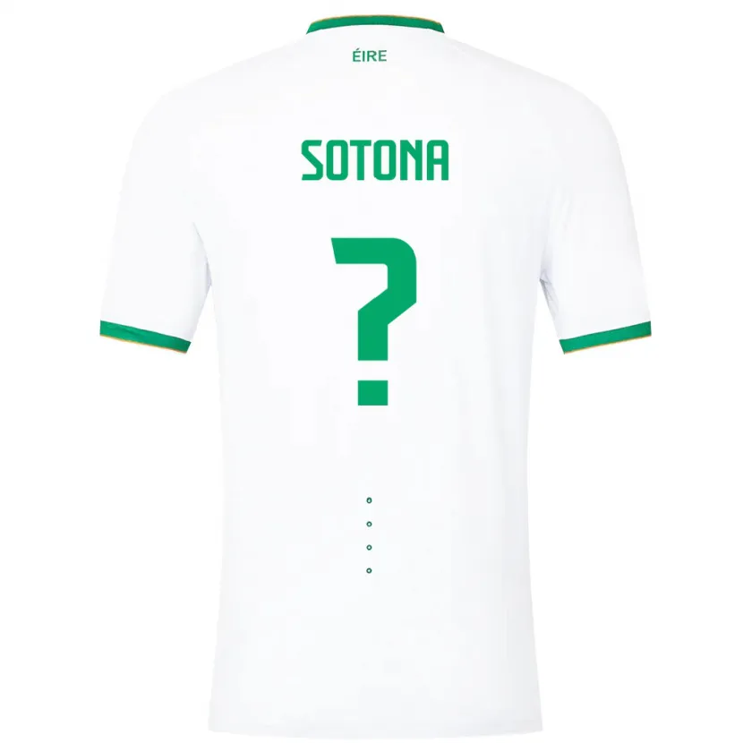 Danxen Herren Irische Deji Sotona #0 Weiß Auswärtstrikot Trikot 24-26 T-Shirt Schweiz