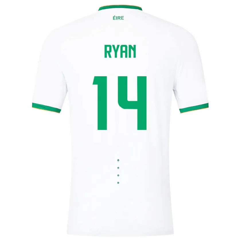 Danxen Herren Irische John Ryan #14 Weiß Auswärtstrikot Trikot 24-26 T-Shirt Schweiz