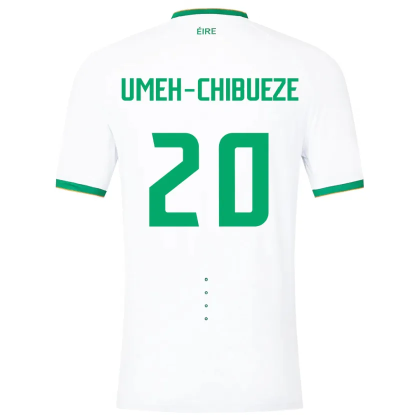 Danxen Herren Irische Franco Umeh-Chibueze #20 Weiß Auswärtstrikot Trikot 24-26 T-Shirt Schweiz