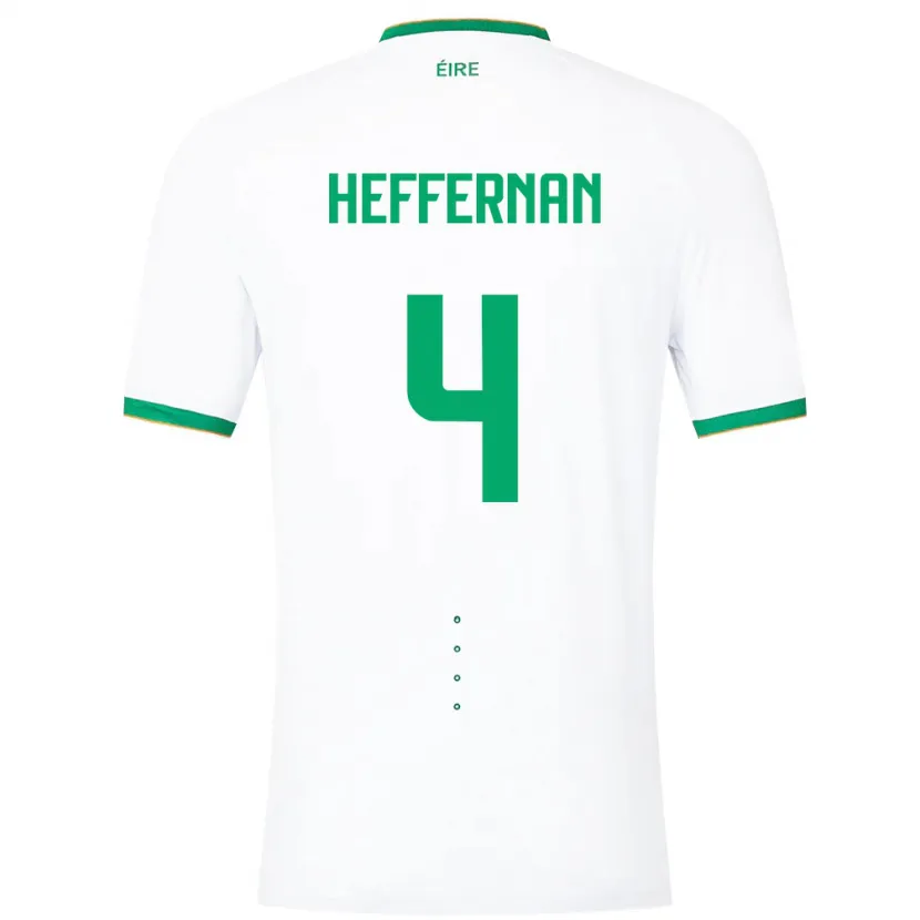 Danxen Herren Irische Cathal Heffernan #4 Weiß Auswärtstrikot Trikot 24-26 T-Shirt Schweiz