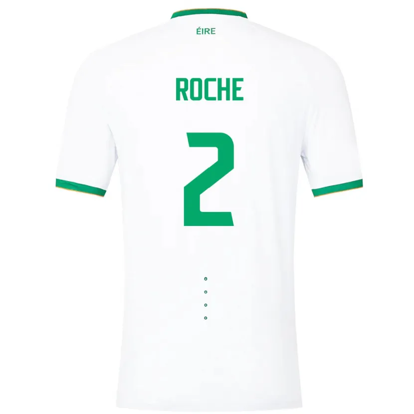 Danxen Herren Irische James Roche #2 Weiß Auswärtstrikot Trikot 24-26 T-Shirt Schweiz