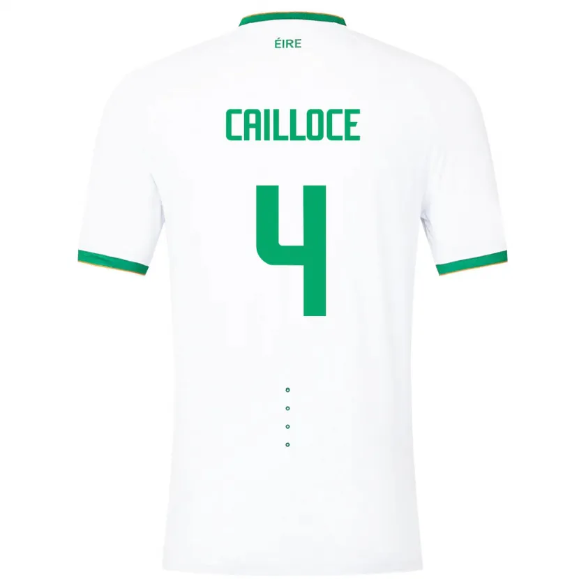 Danxen Herren Irische Luca Cailloce #4 Weiß Auswärtstrikot Trikot 24-26 T-Shirt Schweiz
