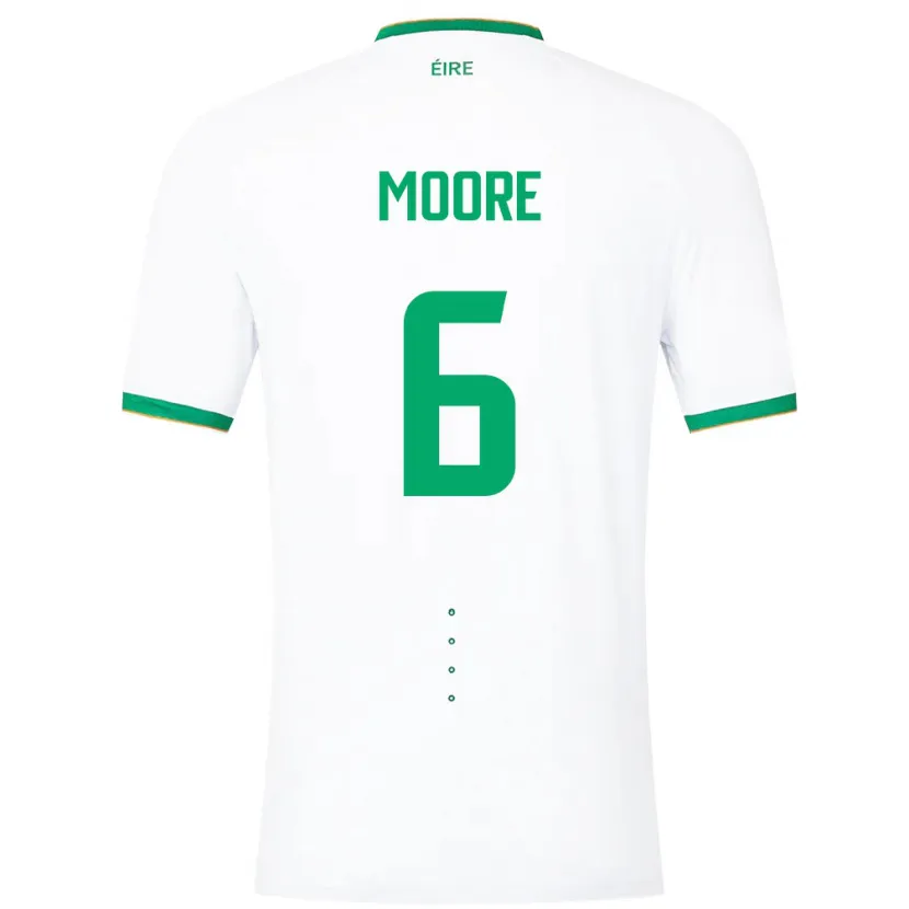 Danxen Herren Irische Matthew Moore #6 Weiß Auswärtstrikot Trikot 24-26 T-Shirt Schweiz