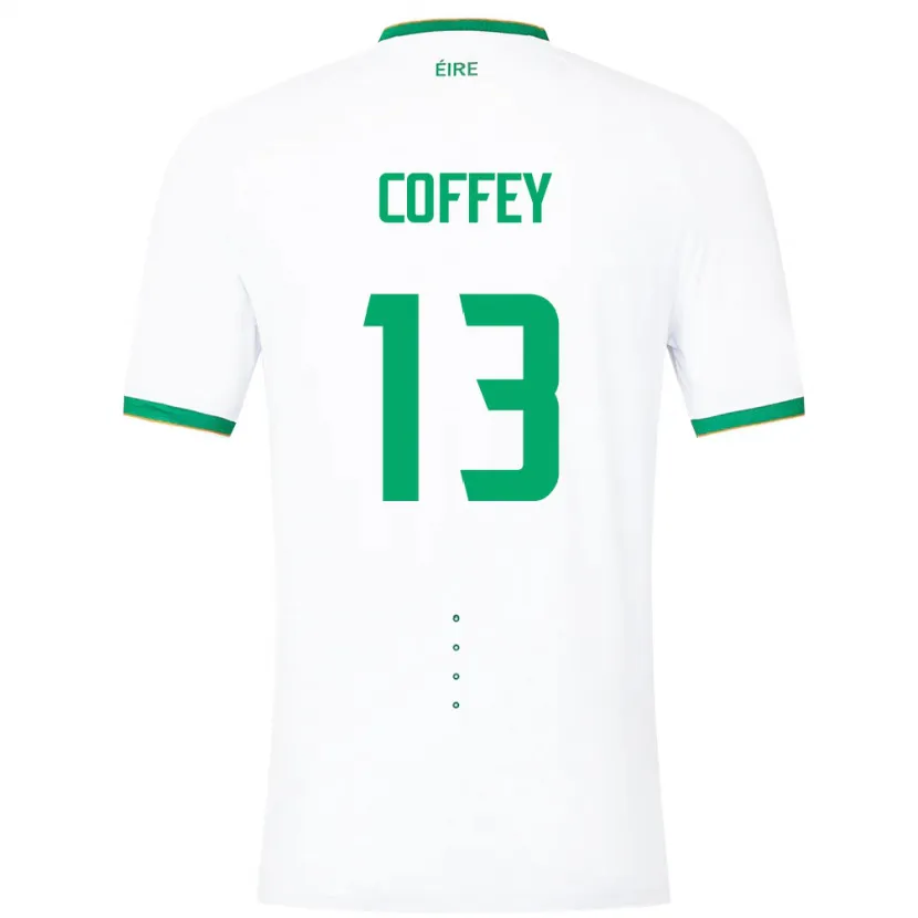 Danxen Herren Irische Fiachra Coffey #13 Weiß Auswärtstrikot Trikot 24-26 T-Shirt Schweiz