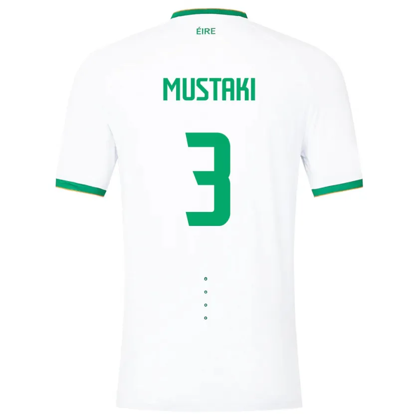 Danxen Herren Irische Chloe Mustaki #3 Weiß Auswärtstrikot Trikot 24-26 T-Shirt Schweiz