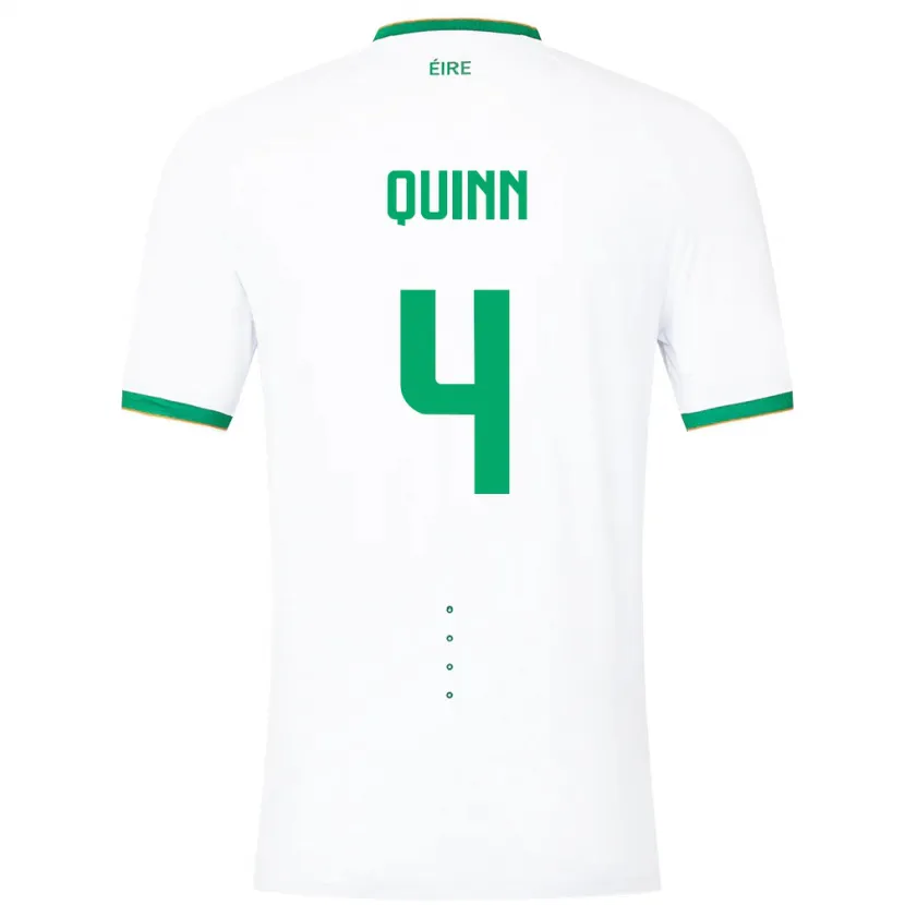 Danxen Herren Irische Louise Quinn #4 Weiß Auswärtstrikot Trikot 24-26 T-Shirt Schweiz