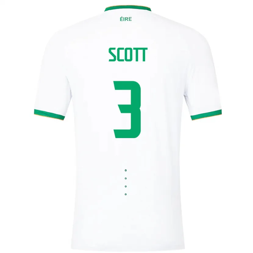 Danxen Herren Irische Harriet Scott #3 Weiß Auswärtstrikot Trikot 24-26 T-Shirt Schweiz