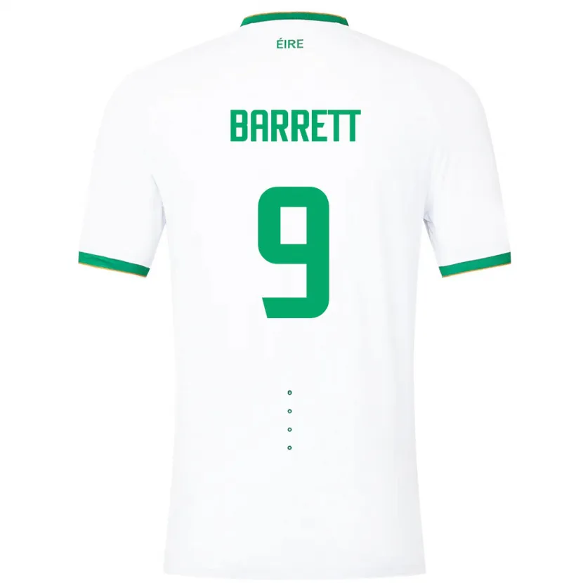 Danxen Herren Irische Amber Barrett #9 Weiß Auswärtstrikot Trikot 24-26 T-Shirt Schweiz