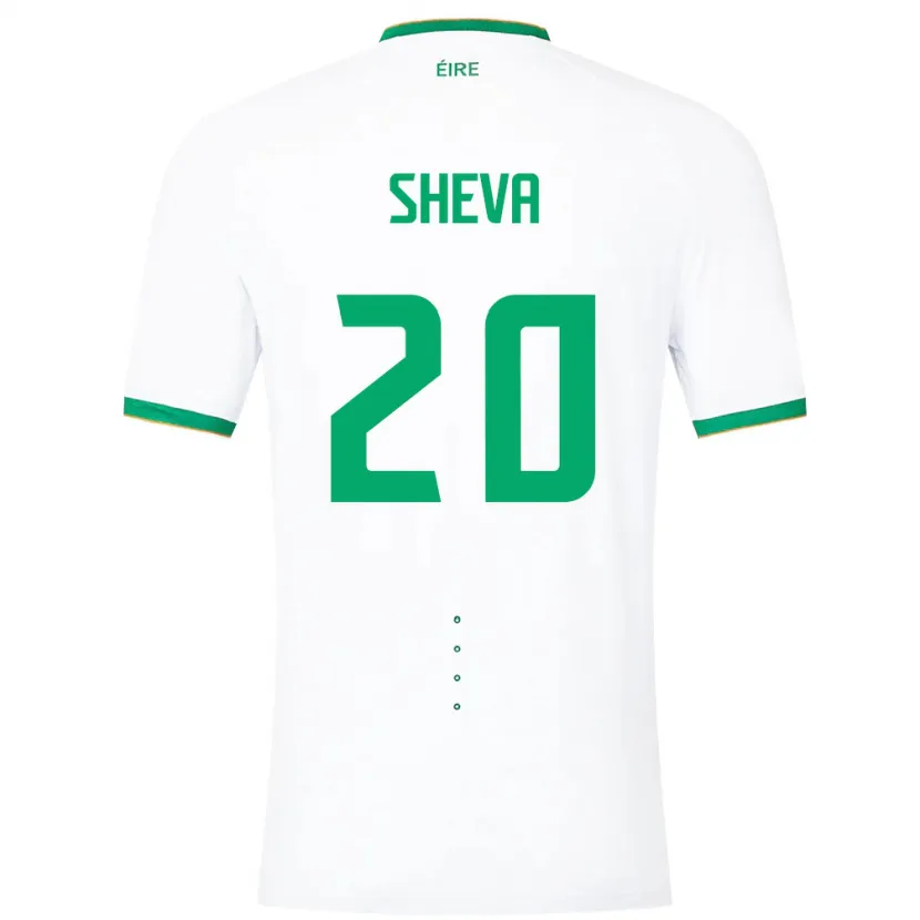 Danxen Herren Irische Marissa Sheva #20 Weiß Auswärtstrikot Trikot 24-26 T-Shirt Schweiz