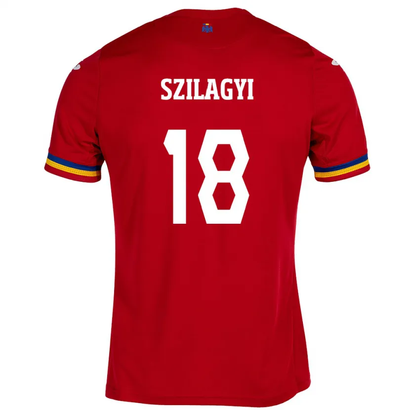 Danxen Herren Rumänische Szabolcs Szilágyi #18 Rot Auswärtstrikot Trikot 24-26 T-Shirt Schweiz