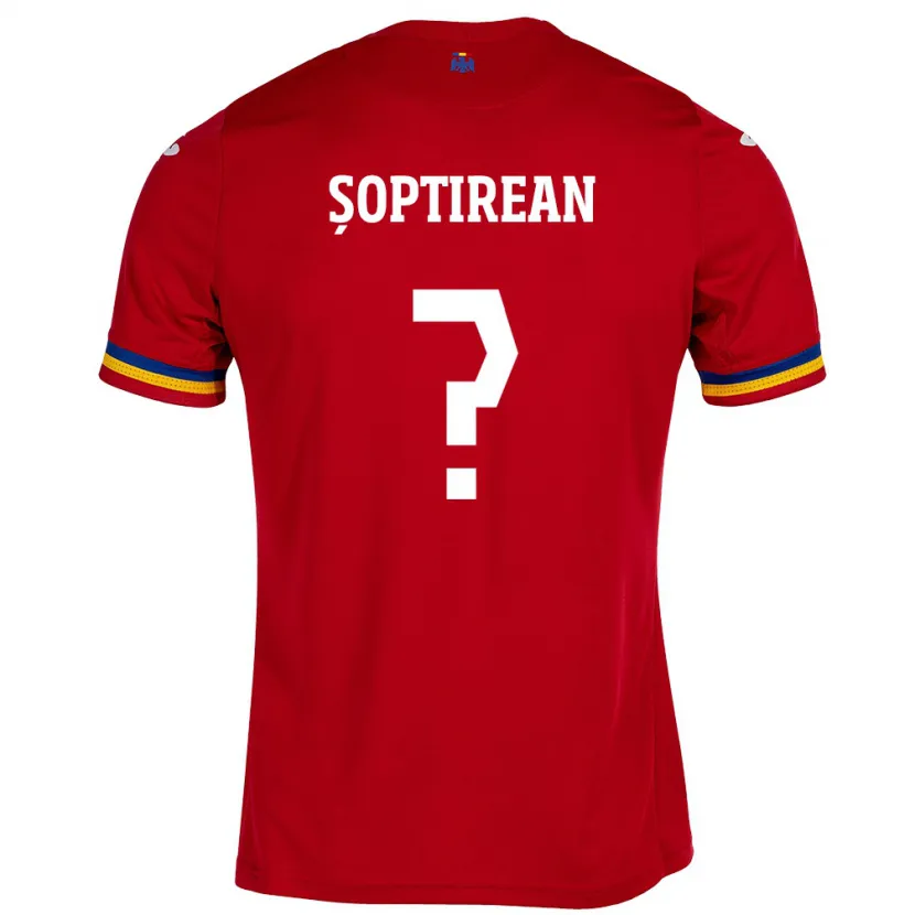 Danxen Herren Rumänische Dominik Șoptirean #0 Rot Auswärtstrikot Trikot 24-26 T-Shirt Schweiz