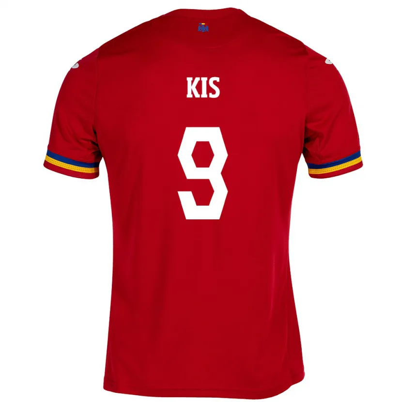 Danxen Herren Rumänische Anita Kis #9 Rot Auswärtstrikot Trikot 24-26 T-Shirt Schweiz