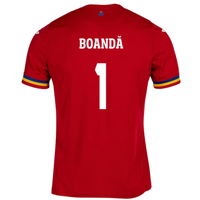 Danxen Herren Rumänische Lavinia Boandă #1 Rot Auswärtstrikot Trikot 24-26 T-Shirt Schweiz