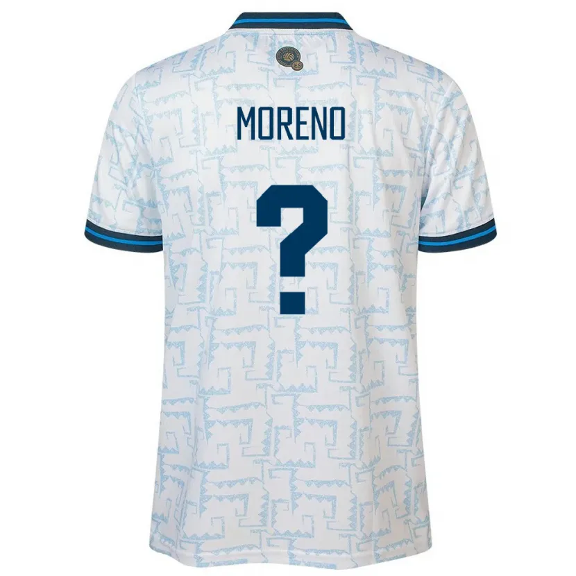 Danxen Herren El Salvador Amando Moreno #0 Weiß Auswärtstrikot Trikot 24-26 T-Shirt Schweiz