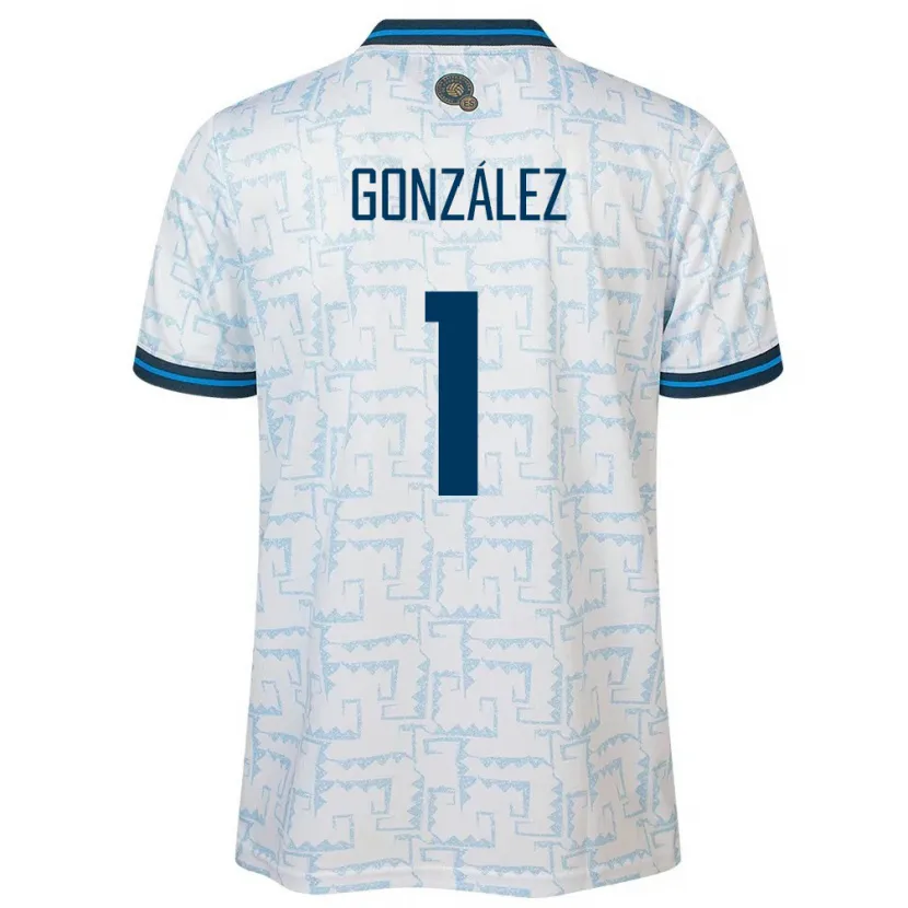 Danxen Herren El Salvador Mario González #1 Weiß Auswärtstrikot Trikot 24-26 T-Shirt Schweiz