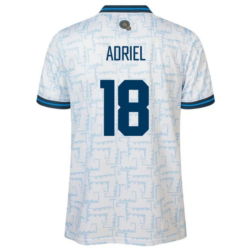 Danxen Herren El Salvador Adriel Martínez #18 Weiß Auswärtstrikot Trikot 24-26 T-Shirt Schweiz