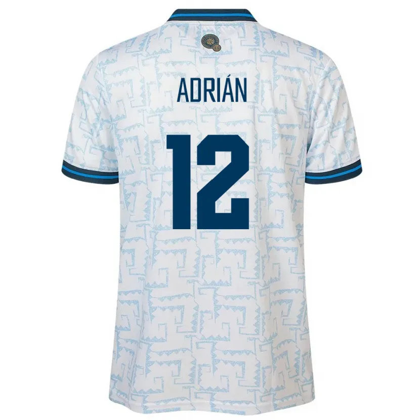 Danxen Herren El Salvador Adrián Aguilar #12 Weiß Auswärtstrikot Trikot 24-26 T-Shirt Schweiz