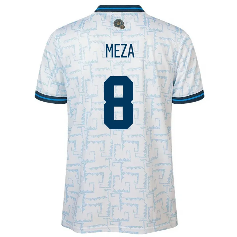 Danxen Herren El Salvador Victoria Meza #8 Weiß Auswärtstrikot Trikot 24-26 T-Shirt Schweiz