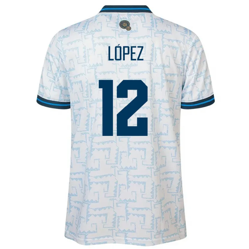 Danxen Herren El Salvador Abigaíl López #12 Weiß Auswärtstrikot Trikot 24-26 T-Shirt Schweiz