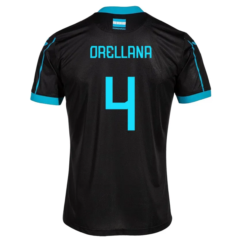Danxen Herren Honduras André Orellana #4 Schwarz Auswärtstrikot Trikot 24-26 T-Shirt Schweiz