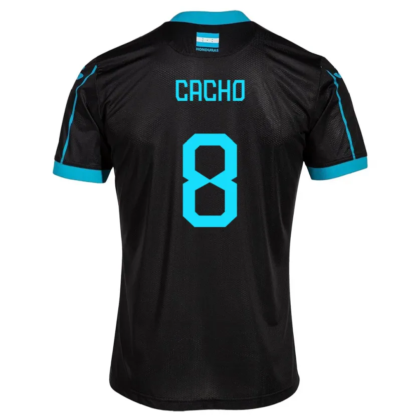 Danxen Herren Honduras Daylor Cacho #8 Schwarz Auswärtstrikot Trikot 24-26 T-Shirt Schweiz