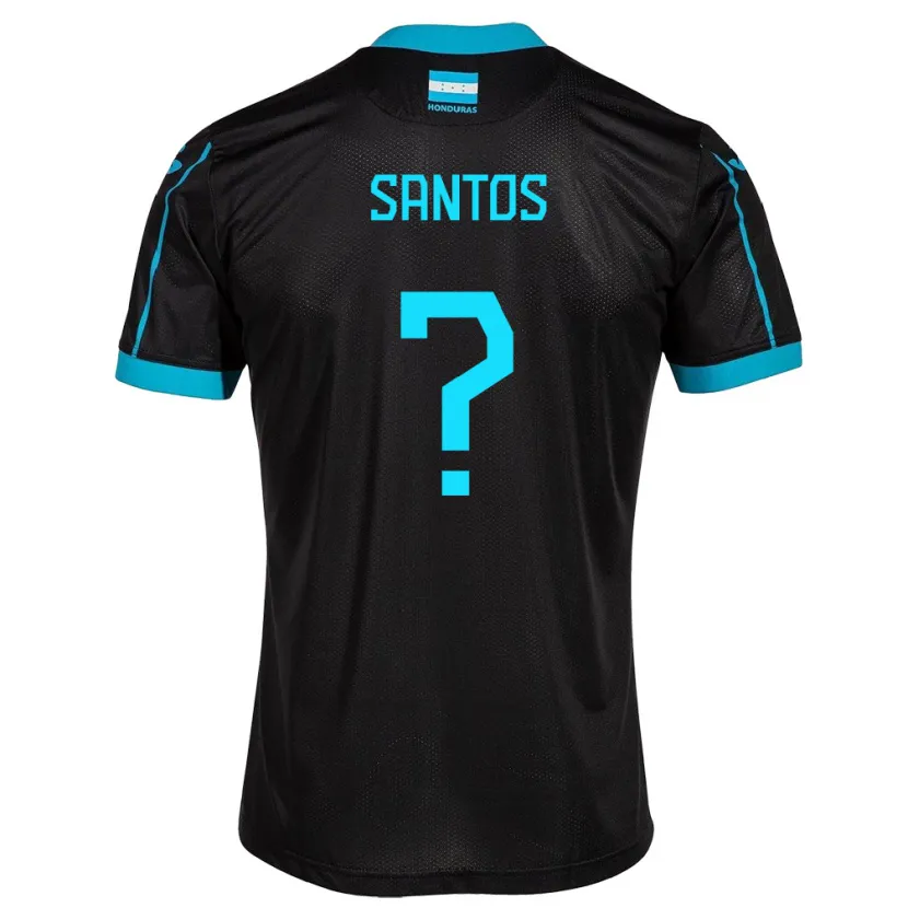 Danxen Herren Honduras Denessis Santos #0 Schwarz Auswärtstrikot Trikot 24-26 T-Shirt Schweiz