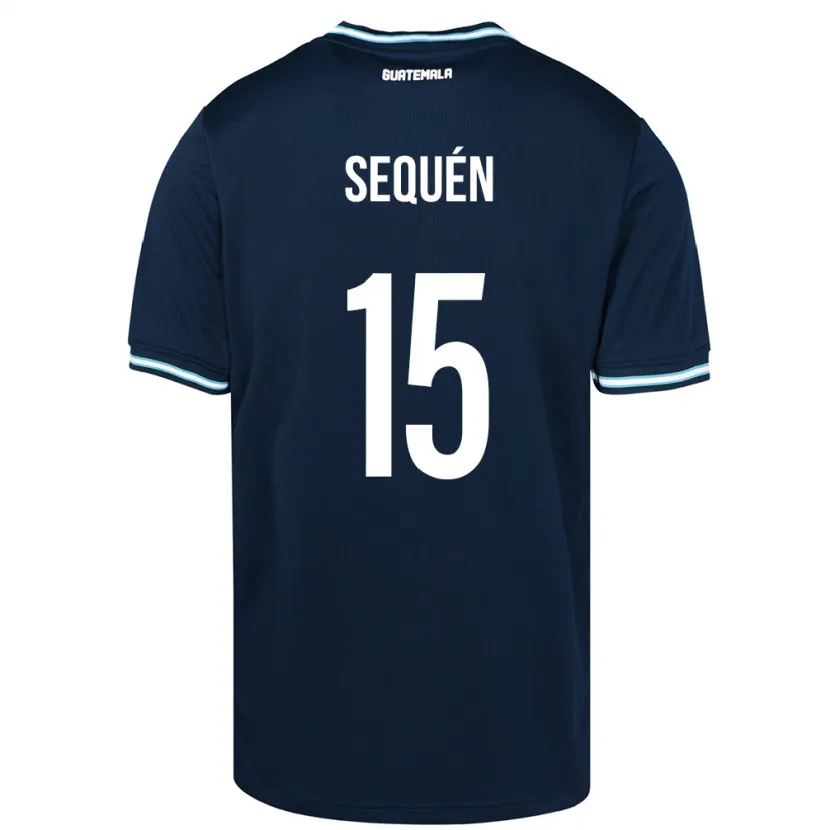 Danxen Herren Guatemala Marlon Sequén #15 Blau Auswärtstrikot Trikot 24-26 T-Shirt Schweiz