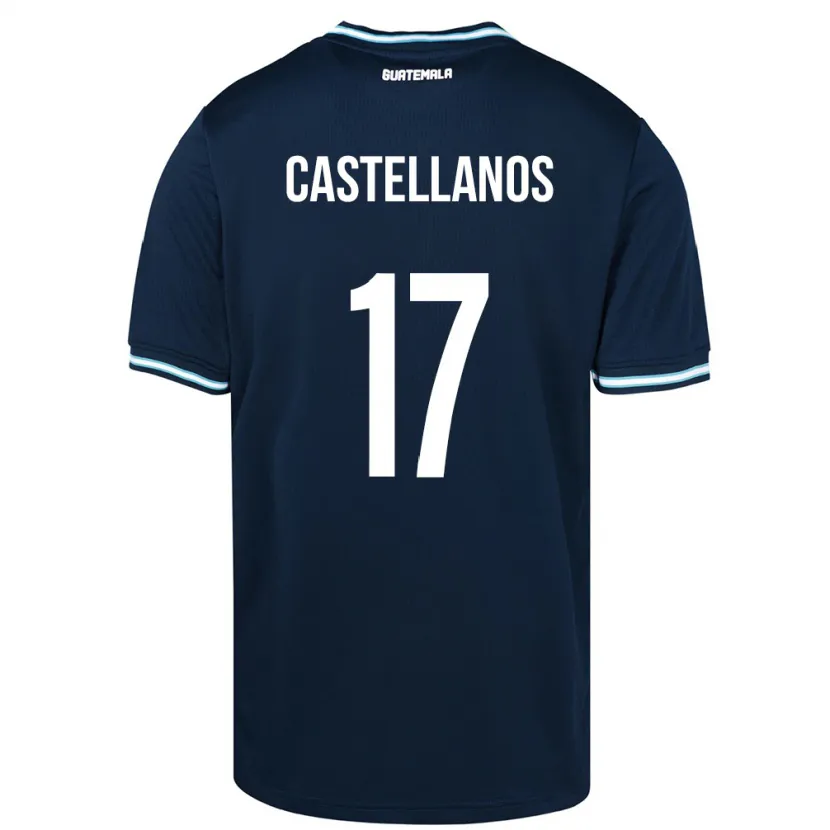 Danxen Herren Guatemala Óscar Castellanos #17 Blau Auswärtstrikot Trikot 24-26 T-Shirt Schweiz