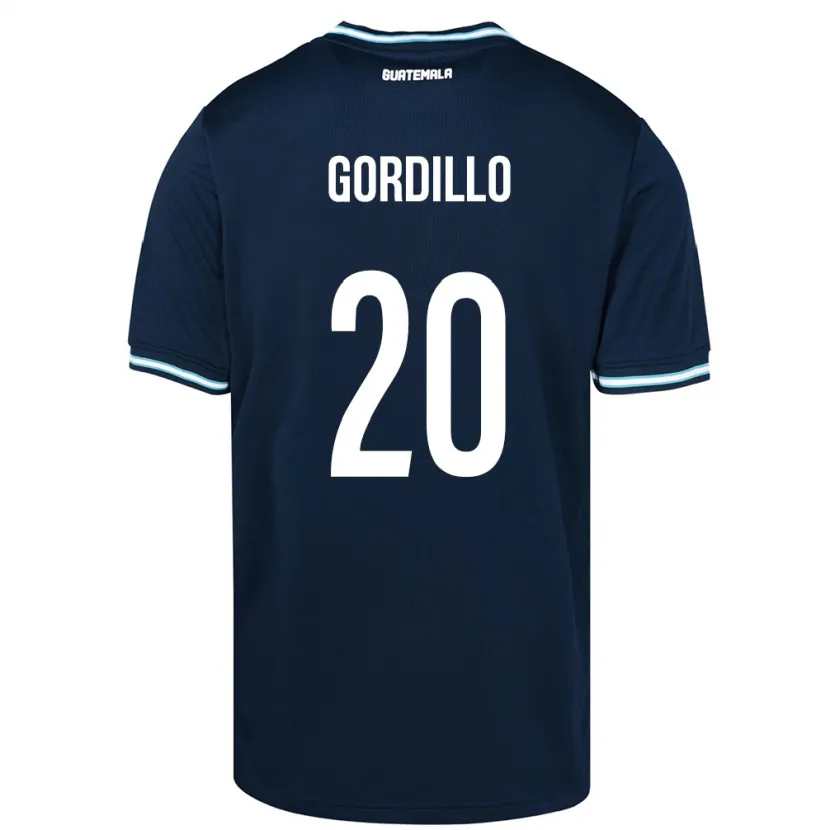 Danxen Herren Guatemala Gerardo Gordillo #20 Blau Auswärtstrikot Trikot 24-26 T-Shirt Schweiz