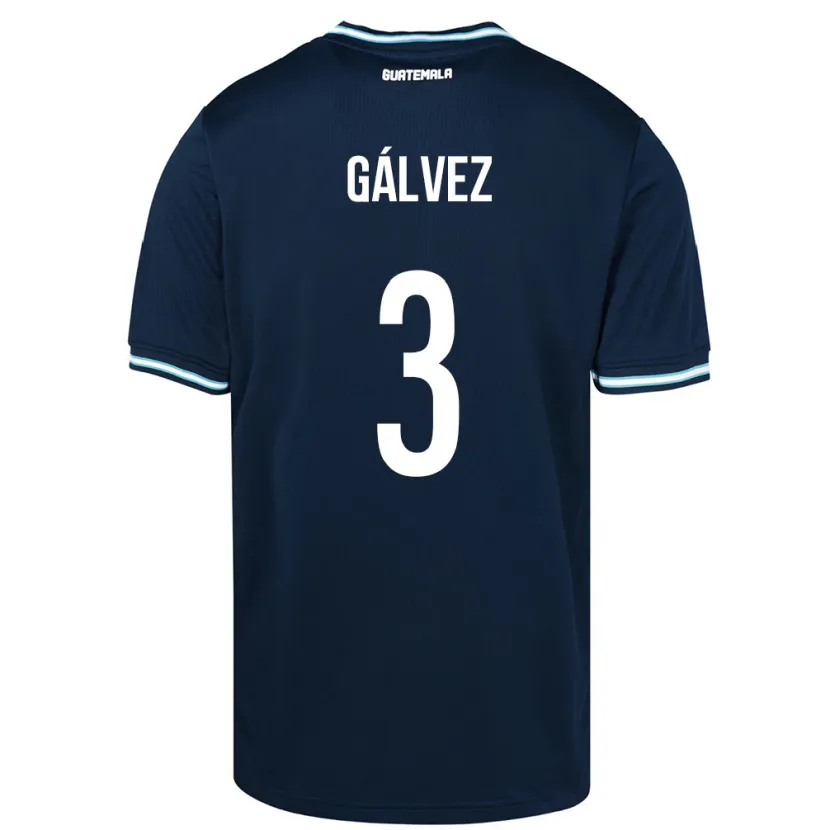 Danxen Herren Guatemala Fredy Gálvez #3 Blau Auswärtstrikot Trikot 24-26 T-Shirt Schweiz