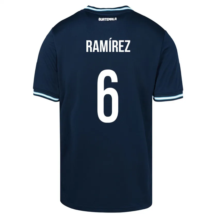 Danxen Herren Guatemala Kevin Ramírez #6 Blau Auswärtstrikot Trikot 24-26 T-Shirt Schweiz