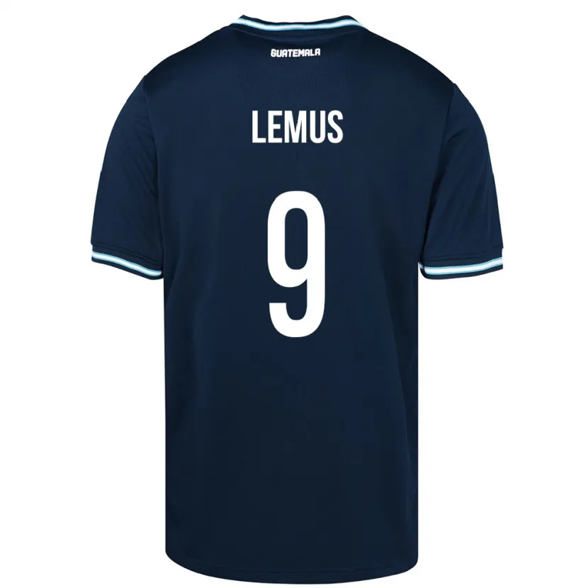 Danxen Herren Guatemala Erick Lemus #9 Blau Auswärtstrikot Trikot 24-26 T-Shirt Schweiz