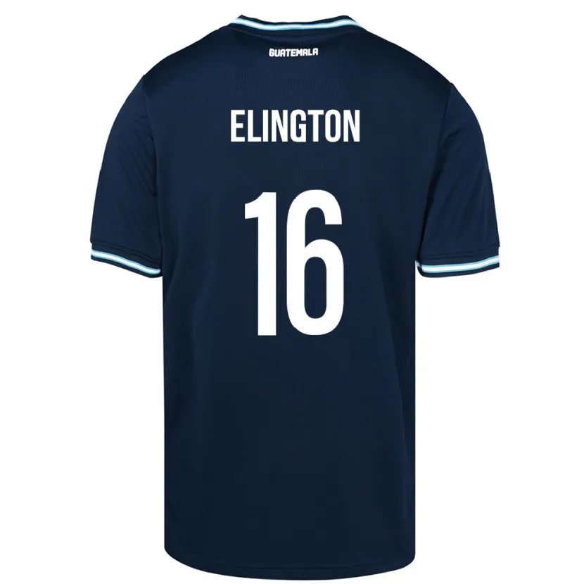 Danxen Herren Guatemala Elvi Elington #16 Blau Auswärtstrikot Trikot 24-26 T-Shirt Schweiz