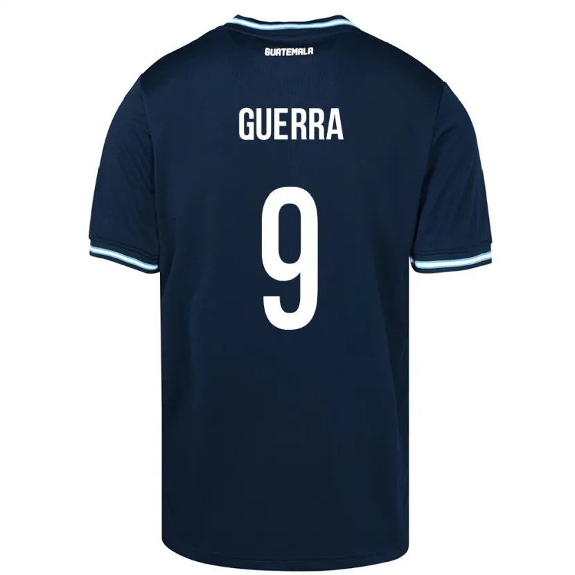 Danxen Herren Guatemala Oseas Guerra #9 Blau Auswärtstrikot Trikot 24-26 T-Shirt Schweiz