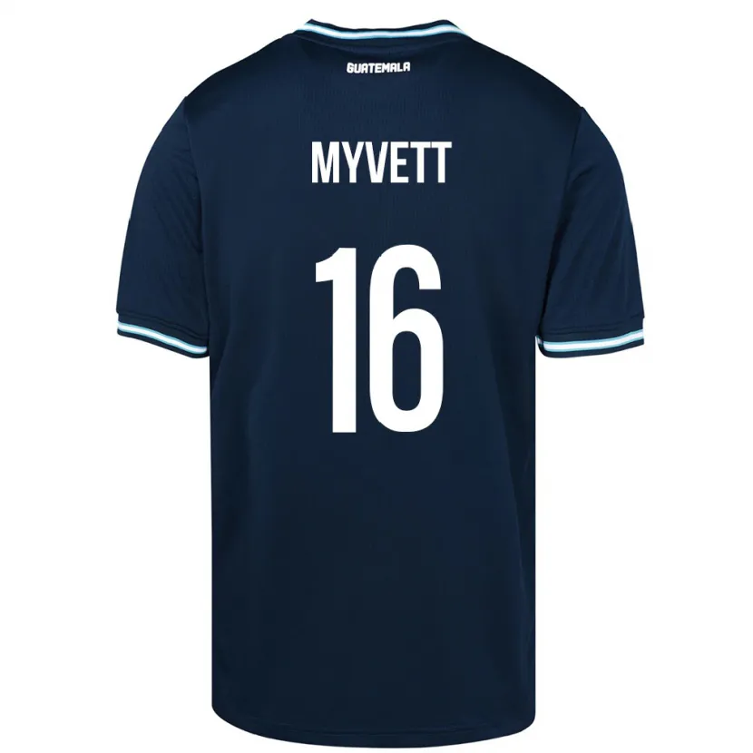 Danxen Herren Guatemala Jemery Myvett #16 Blau Auswärtstrikot Trikot 24-26 T-Shirt Schweiz
