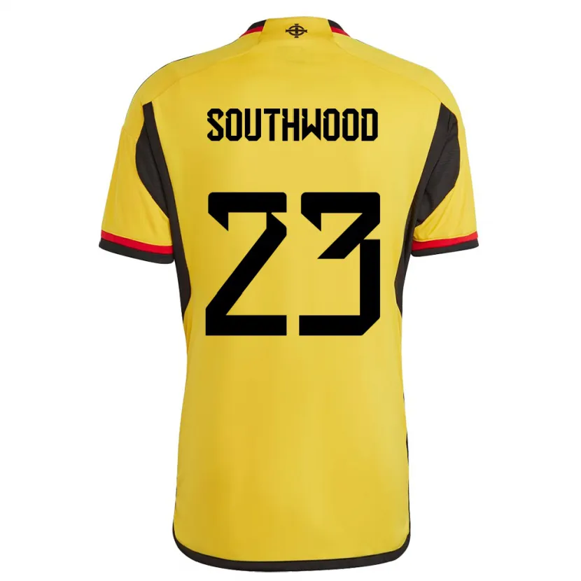 Danxen Herren Nordirland Luke Southwood #23 Weiß Auswärtstrikot Trikot 24-26 T-Shirt Schweiz