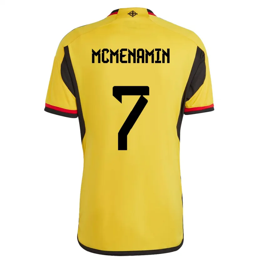 Danxen Herren Nordirland Conor Mcmenamin #7 Weiß Auswärtstrikot Trikot 24-26 T-Shirt Schweiz