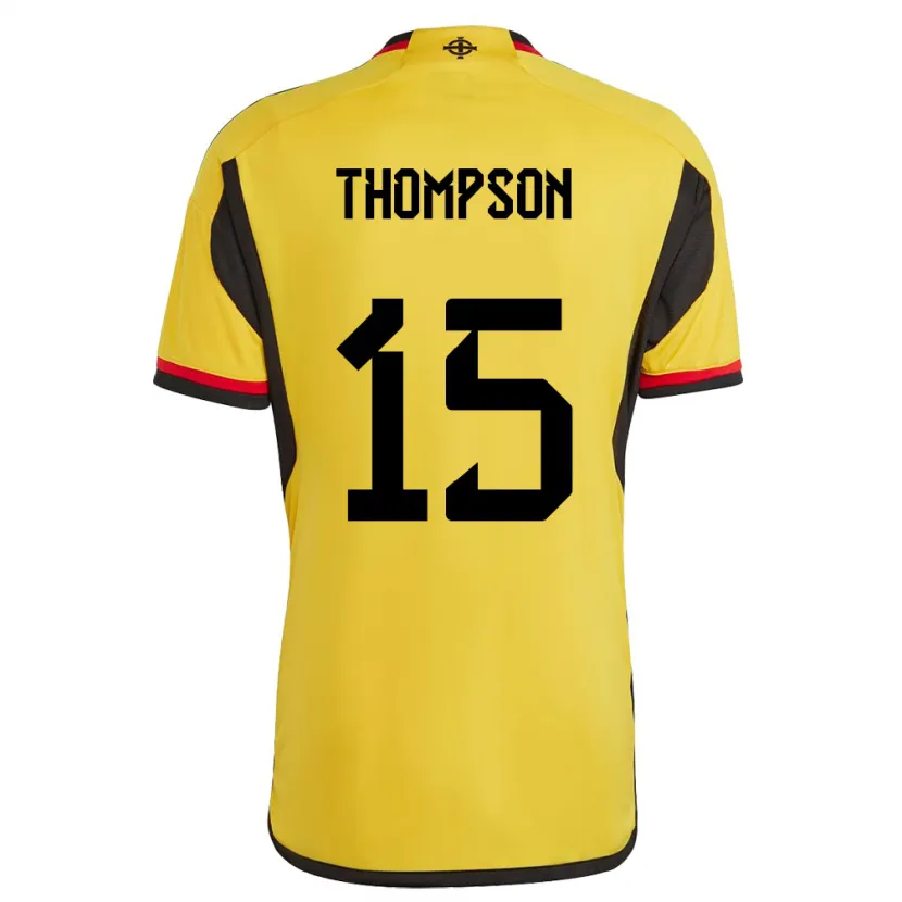 Danxen Herren Nordirland Jordan Thompson #15 Weiß Auswärtstrikot Trikot 24-26 T-Shirt Schweiz
