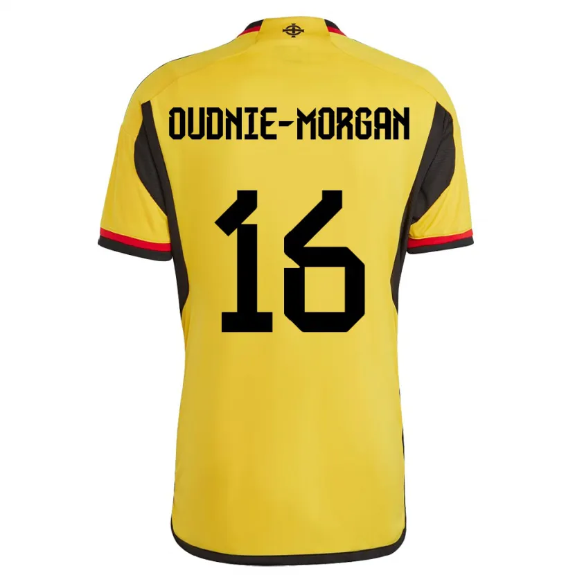 Danxen Herren Nordirland Rio Oudnie-Morgan #16 Weiß Auswärtstrikot Trikot 24-26 T-Shirt Schweiz