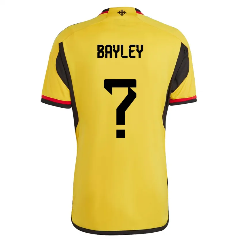 Danxen Herren Nordirland Bayley Mccann #0 Weiß Auswärtstrikot Trikot 24-26 T-Shirt Schweiz